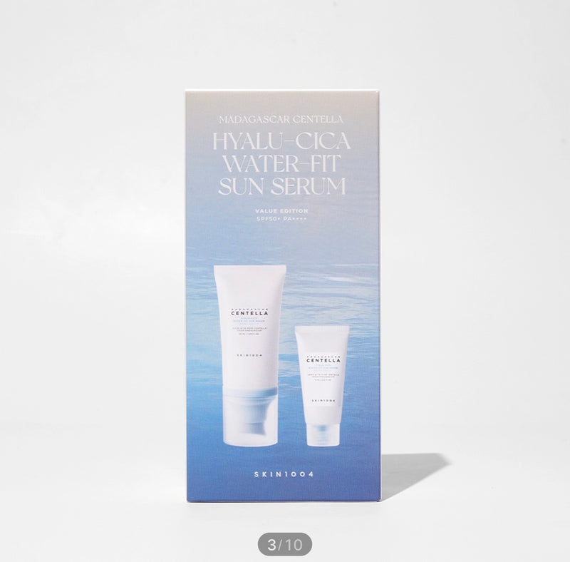 SKIN1004 Madagascar Centella Hyalu-Cica Water-Fit Sun Serum Value Edition Set SPF50+ PA++++ (50ml + 15ml)