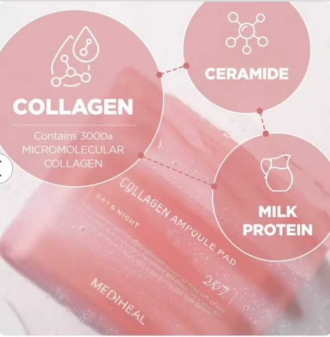 Mediheal Collagen Ampoule Toner Pads Set 300 Pads