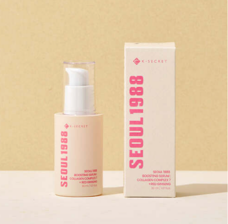 K-Secret Seoul 1988 Boosting Serum: Collagen Complex 7 + Red Ginseng 30ml