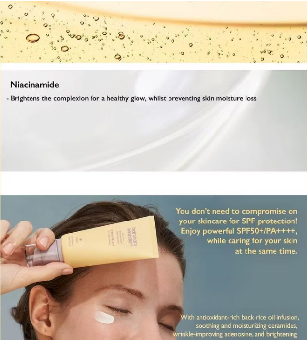 Haruharu Wonder Black Rice Moisture Airyfit Daily Sunscreen SPF50+ PA++++ 50ml