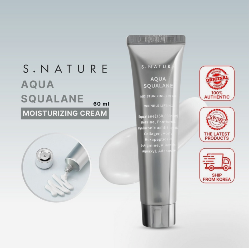 S.NATURE Aqua Squalane Moisturizing Cream Triple Set 180ml