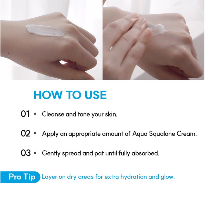 S.NATURE Aqua Squalane Moisturizing Cream Triple Set 180ml