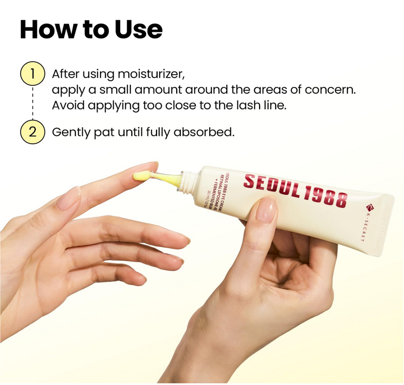 K-SECRET Seoul 1988 Eye Cream Retinal Liposome 4% + Fermented Bean 30ml