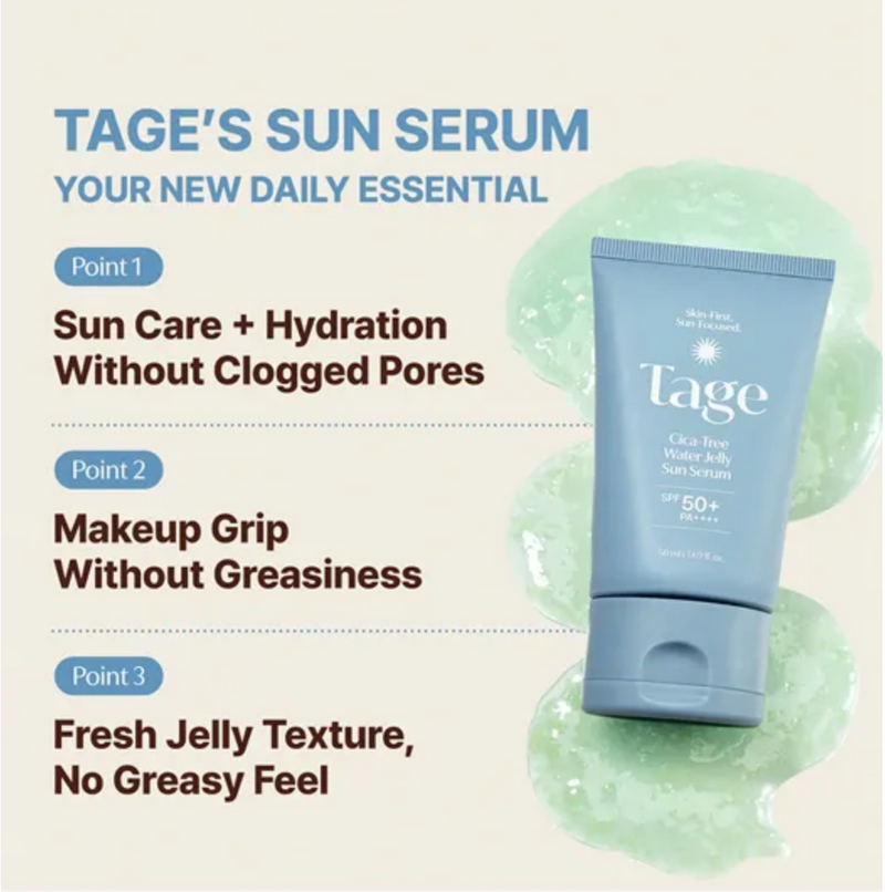 Tage Cica-Tree Water Jelly Sun Serum SPF50+ PA++++ | 50ml