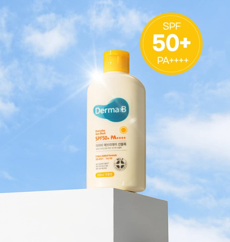 Derma:B Everyday Sun Block SPF50+ PA++++ Face & Body | 200ml
