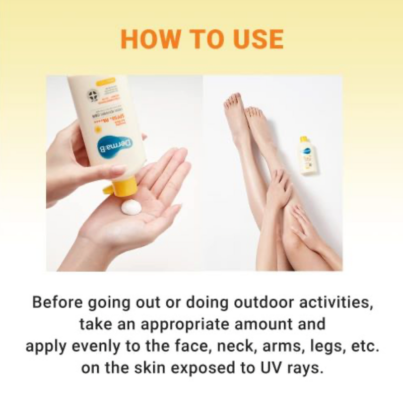 Derma:B Everyday Sun Block SPF50+ PA++++ Face & Body | 200ml