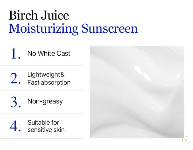 Round Lab Birch Juice Moisturizing Sun Cream SPF50+ PA++++ Twin Pack (2 x 50ml)