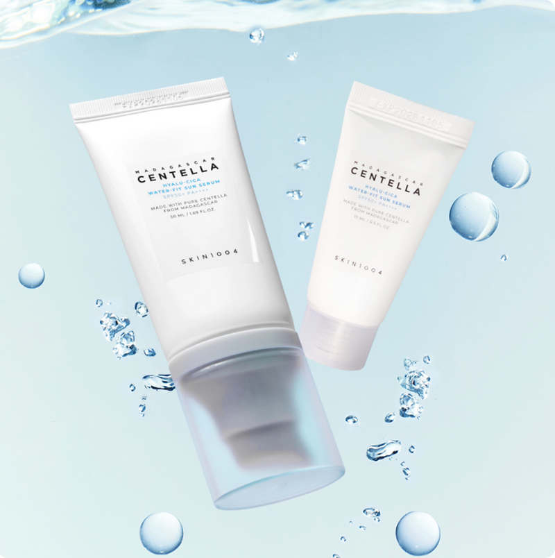 SKIN1004 Madagascar Centella Hyalu-Cica Water-Fit Sun Serum Value Edition Set SPF50+ PA++++ (50ml + 15ml)