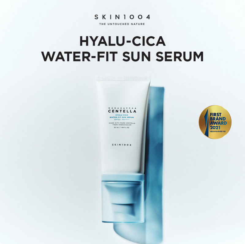 SKIN1004 Madagascar Centella Hyalu-Cica Water-Fit Sun Serum Twin Pack SPF50+ PA++++ (2 x 50ml)