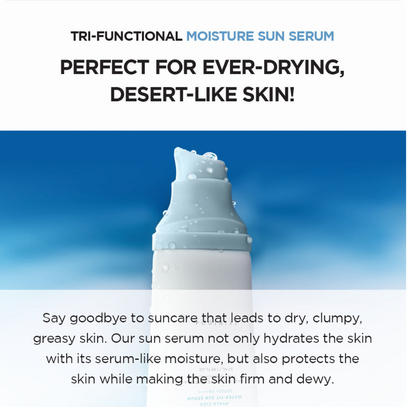 SKIN1004 Madagascar Centella Hyalu-Cica Water-Fit Sun Serum Value Edition Set SPF50+ PA++++ (50ml + 15ml)