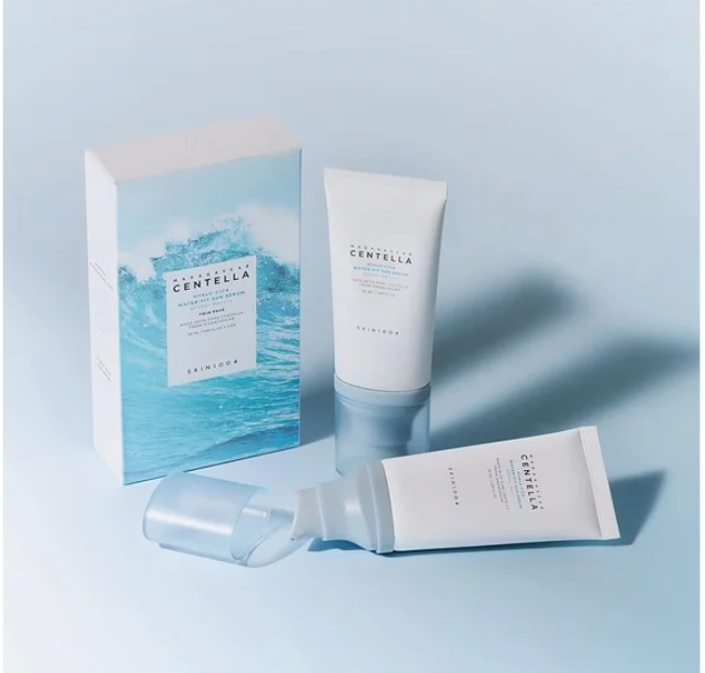 SKIN1004 Madagascar Centella Hyalu-Cica Water-Fit Sun Serum Twin Pack SPF50+ PA++++ (2 x 50ml)