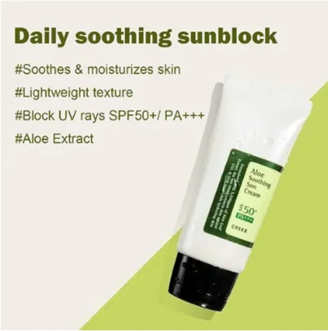 COSRX Aloe Soothing Sun Cream SPF50+ PA+++