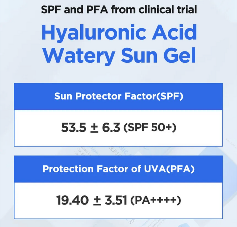 Isntree Hyaluronic Acid Watery Sun Gel SPF50+ PA++++