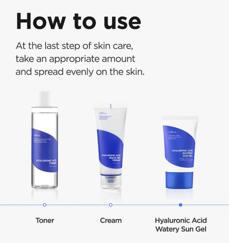 Isntree Hyaluronic Acid Watery Sun Gel SPF50+ PA++++