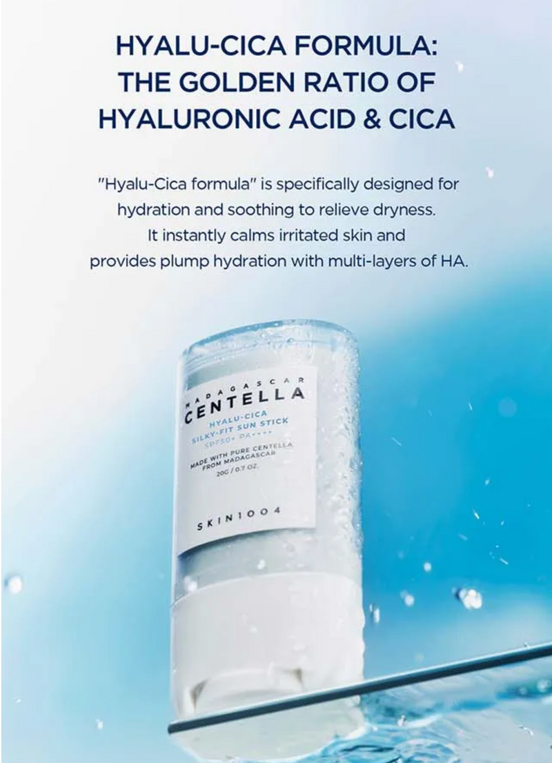 SKIN1004 Madagascar Centella Hyalu-Cica Silky-Fit Sun Stick SPF50+ PA++++