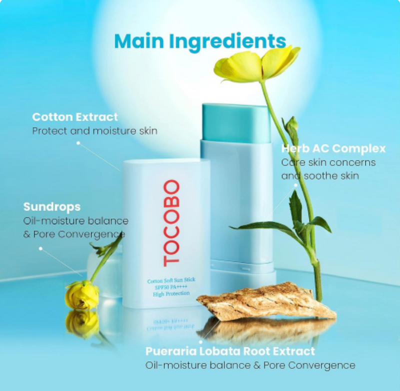 TOCOBO Cotton Airy Sun Stick SPF 50