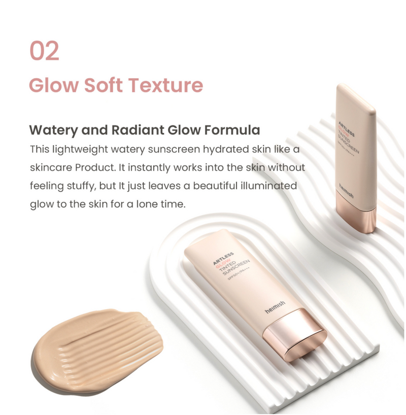 Heimish Artless Glow Tinted Sunscreen SPF50+ PA++++ (Shine Beige)