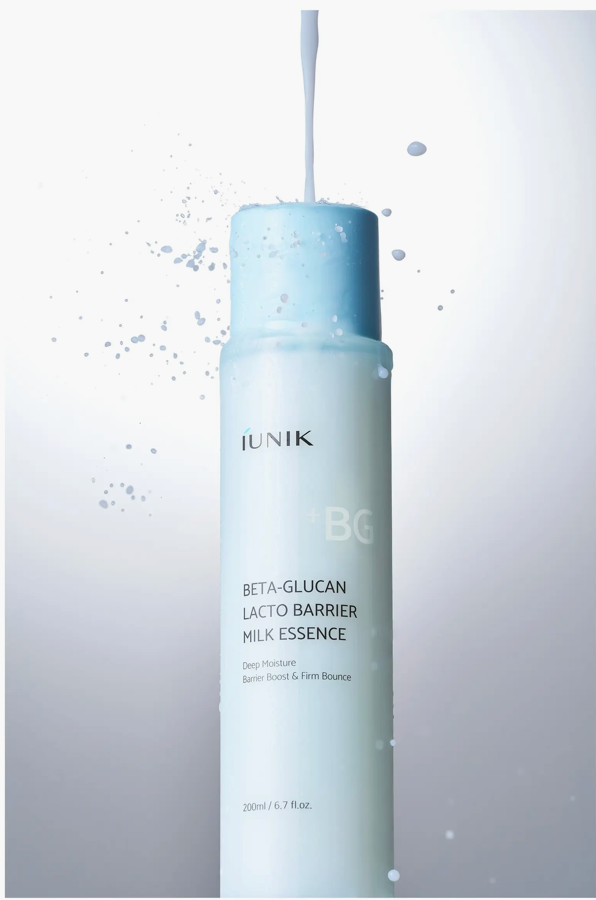 iUNIK Beta-Glucan Lacto Barrier Milk Essence | Deep Moisture & Barrier Support | 200ml