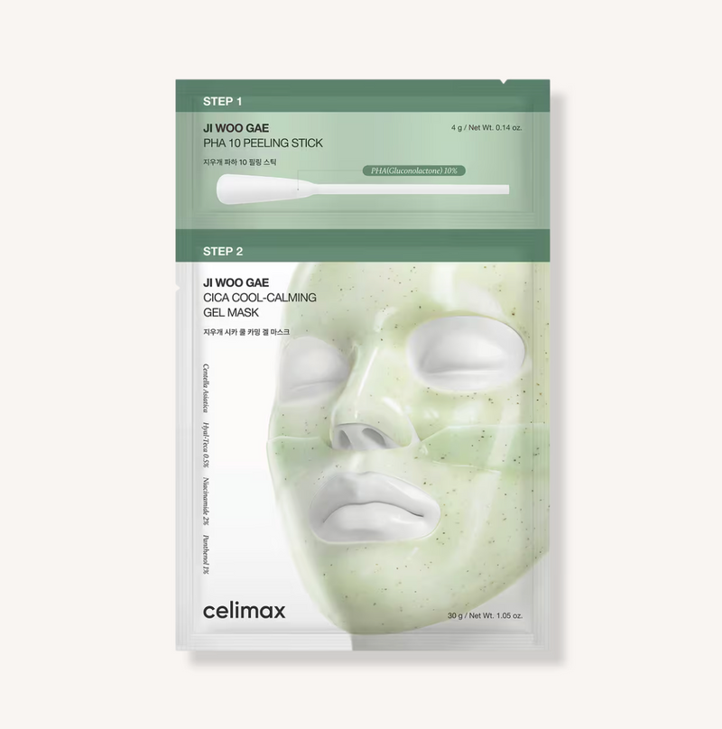 Celimax Ji Woo Gae Cica PHA Peel 2-Step Gel Mask (1 Sheet)