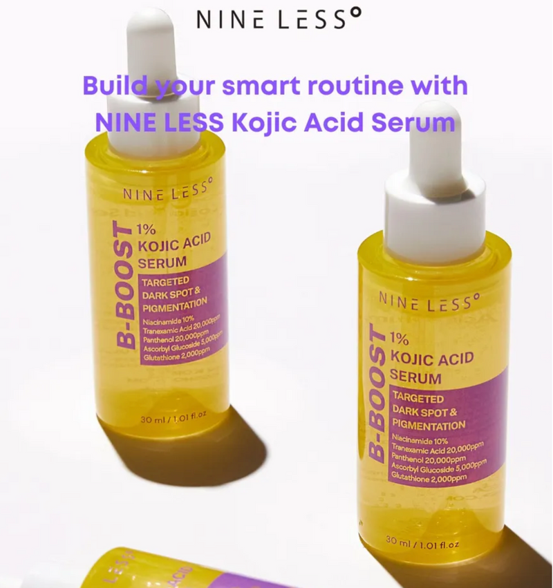 NINE LESS B-Boost 1% Kojic Acid Serum | Dark Spot & Pigmentation Serum | 30ml