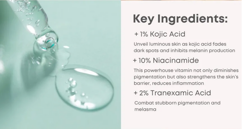 NINE LESS B-Boost 1% Kojic Acid Serum | Dark Spot & Pigmentation Serum | 30ml
