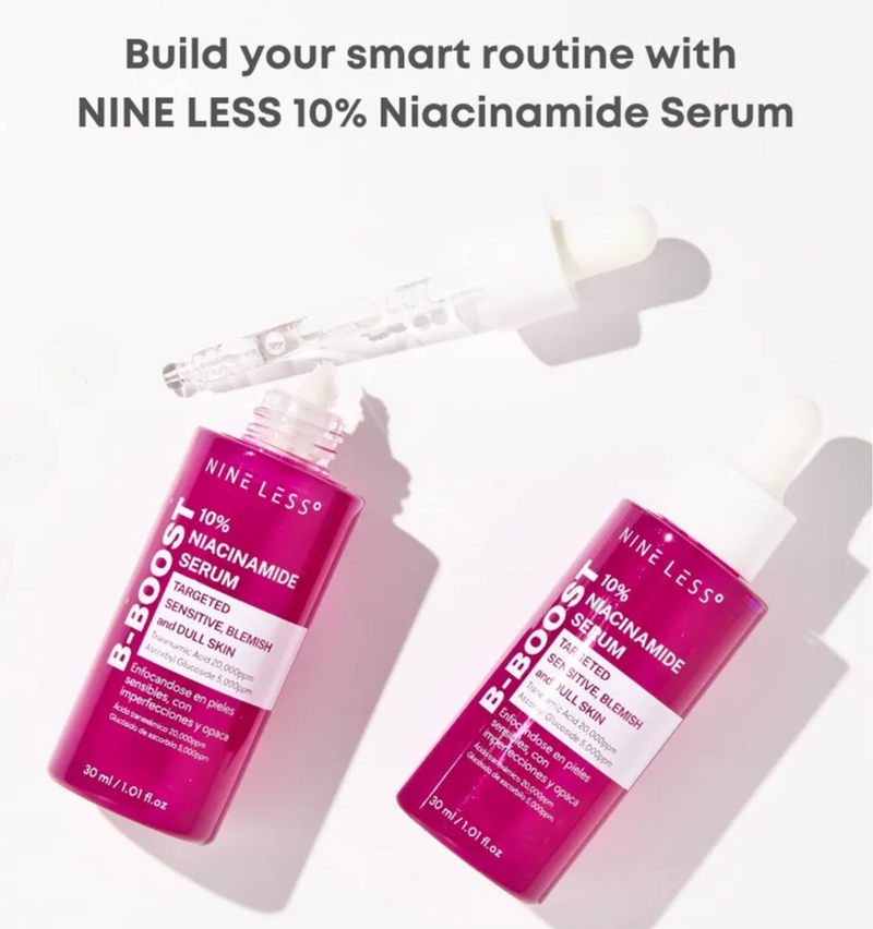 NINE LESS B-Boost 10% Niacinamide Serum | Brightening & Barrier Support | 30ml