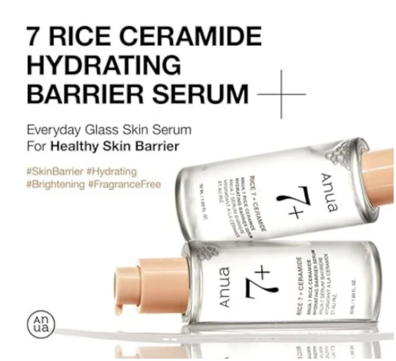 Anua Rice 7+ Ceramide Hydrating Barrier Serum 50ml