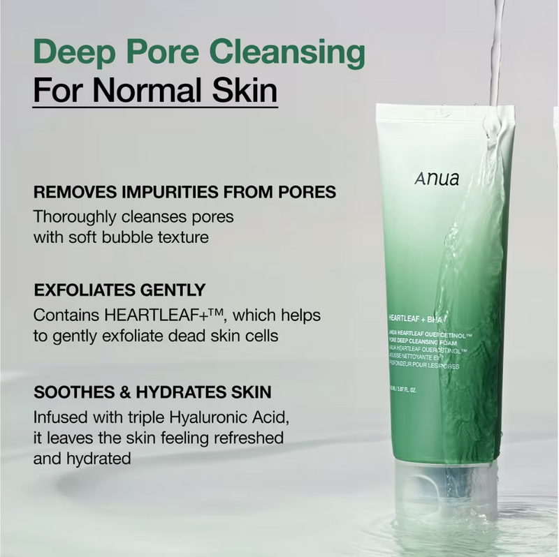 Anua Heartleaf Quercetinol™ Pore Deep Cleansing Foam