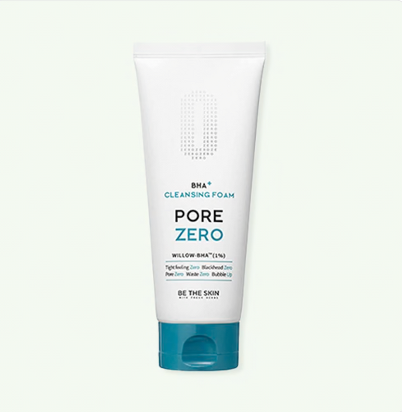 BE THE SKIN BHA+ Pore Zero Cleansing Foam | Willow-BHA™ Purifying Cleanser | 150 g