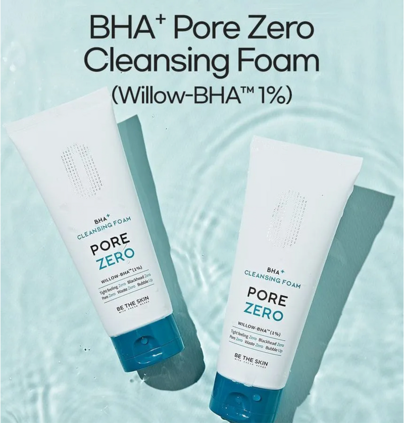 BE THE SKIN BHA+ Pore Zero Cleansing Foam | Willow-BHA™ Purifying Cleanser | 150 g