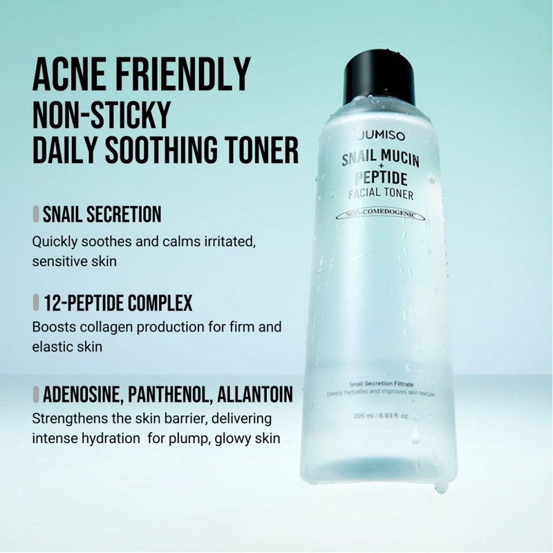 JUMISO Snail Mucin + Peptide Facial Toner 205 mL