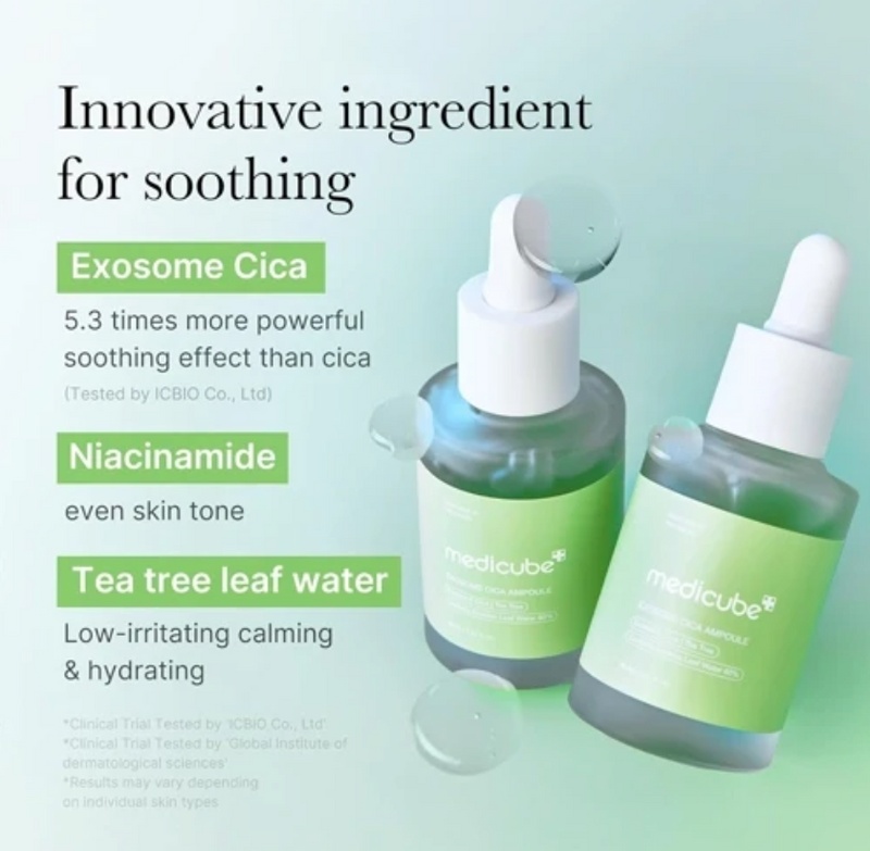 Medicube Exosome Cica Serum | Soothing Exosome & Centella Serum for Sensitive Skin | 30ml