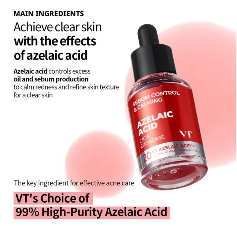 VT Azelaic Acid Cica Exosome Serum | Clarifying & Barrier Repair Serum | 30ml