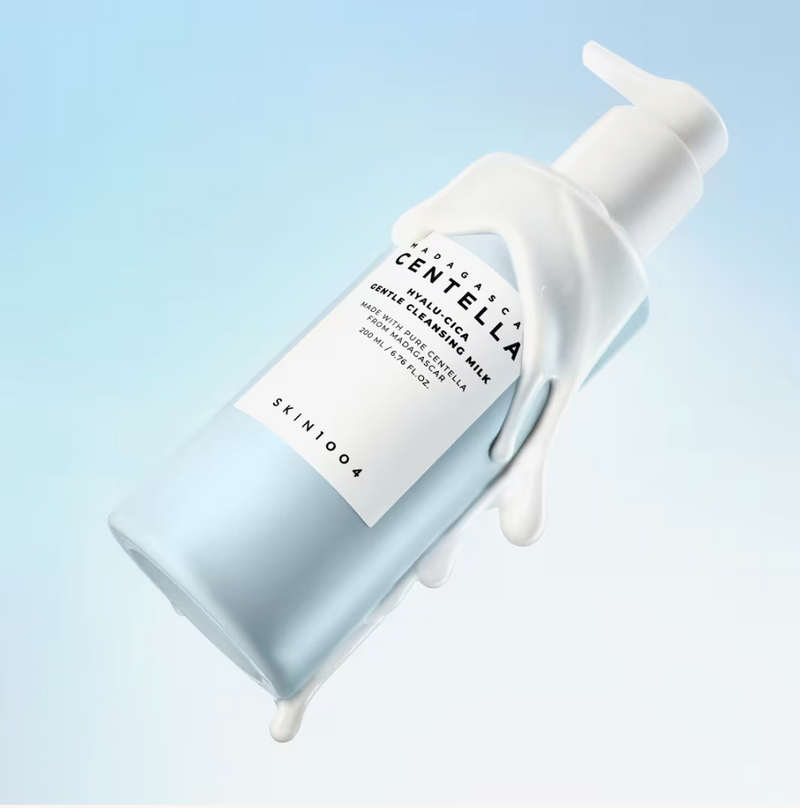 SKIN1004 Madagascar Centella Hyalu-Cica Gentle Cleansing Milk | Hydrating Makeup Remover & Cleanser | 200ml