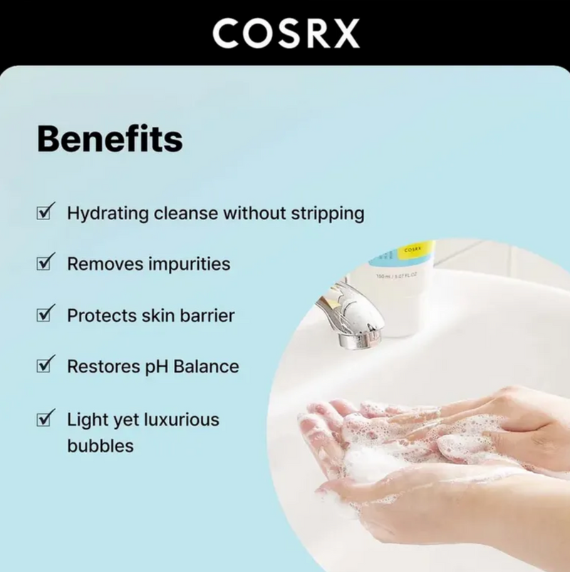 COSRX Low pH Good Morning Gel Cleanser | Gentle Daily Gel Cleanser | 150ml