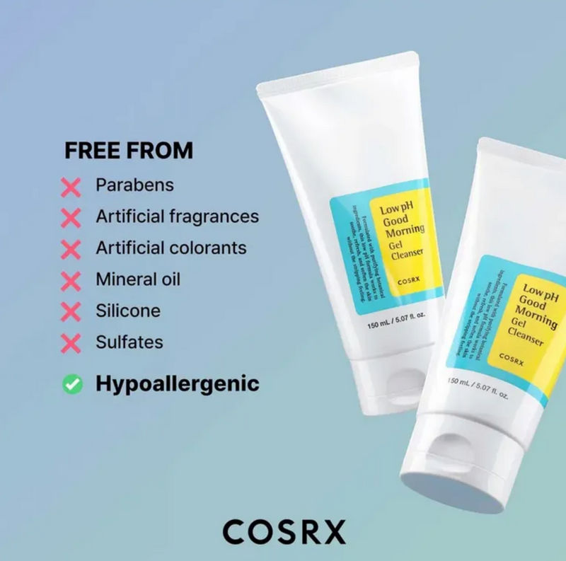 COSRX Low pH Good Morning Gel Cleanser | Gentle Daily Gel Cleanser | 150ml