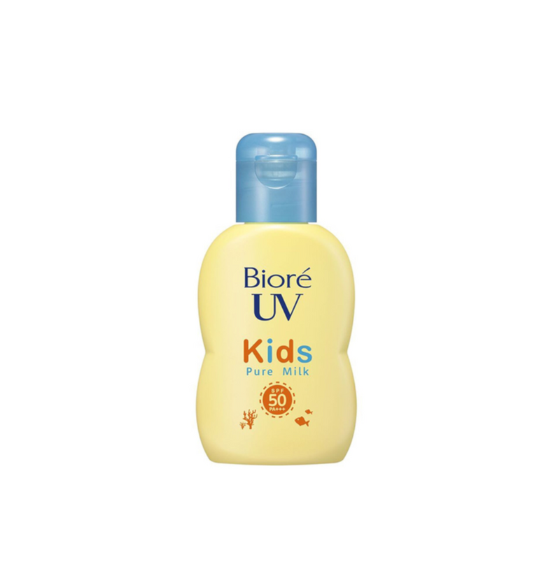 Biore UV Kids Pure Milk SPF50+ PA+++ | Mineral Sunscreen for Face & Body | 70ml
