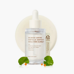 Heveblue Salmon Caring Centella Ampoule | Salmon PDRN 10,000ppm Repair Ampoule | 30ml