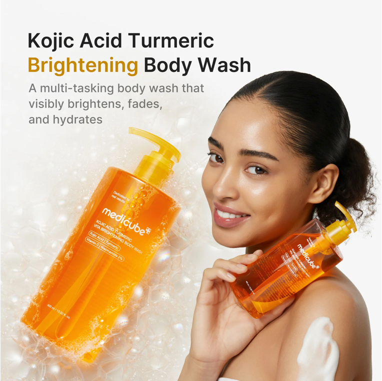 Medicube Kojic Acid Turmeric Vita Brightening Body Wash | Brightening Body Cleanser | 400ml