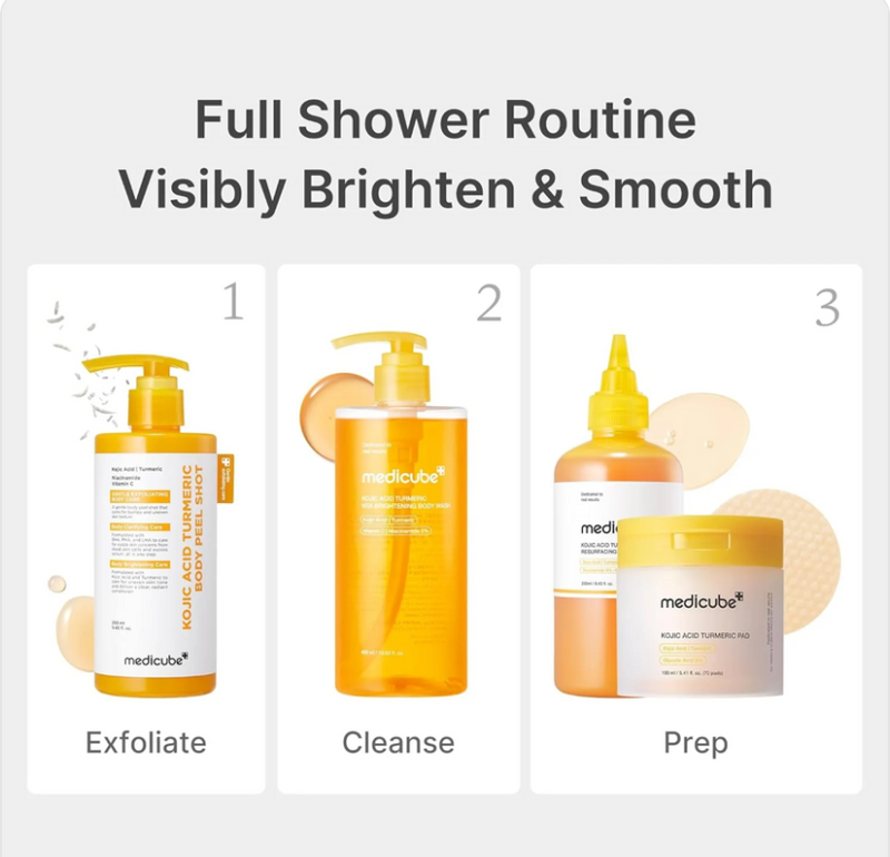 Medicube Kojic Acid Turmeric Vita Brightening Body Wash | Brightening Body Cleanser | 400ml