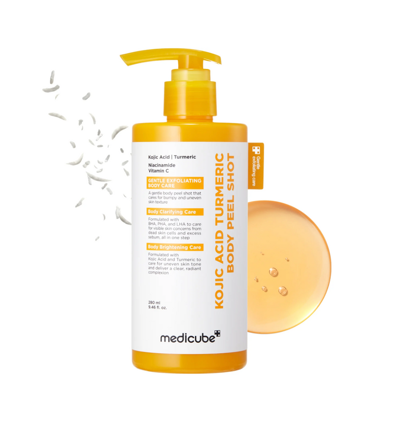Medicube Kojic Acid Turmeric Body Peel Shot | Exfoliating Body Treatment | 280ml