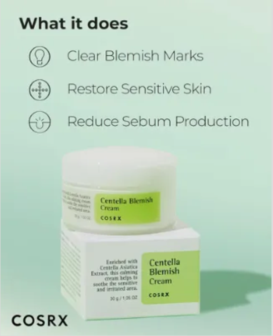COSRX Centella Blemish Cream | Soothing Spot Cream | 30g