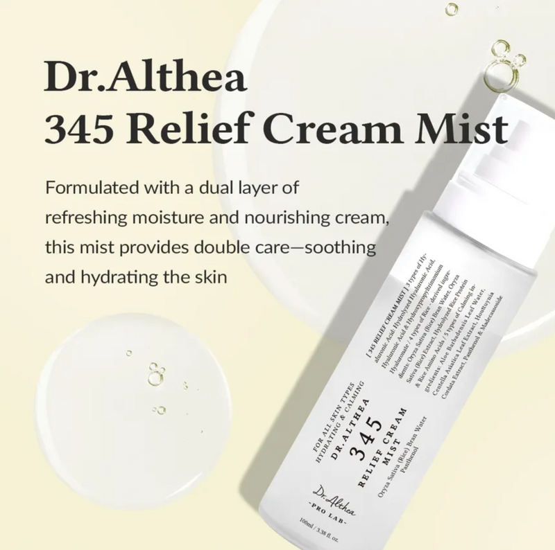 Dr. Althea 345 Relief Cream Mist | Hydrating & Calming Bi-Layer Mist | 60ml
