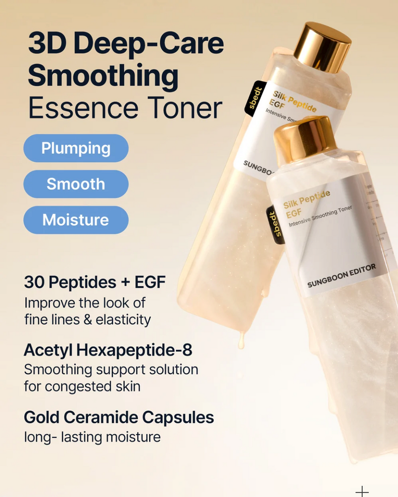 Sungboon Editor Silk Peptide EGF Intensive Smoothing Toner | 300ml