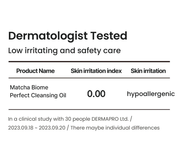 Heimish Matcha Biome Perfect Cleansing Oil | Low pH Cleansing Oil | 150ml