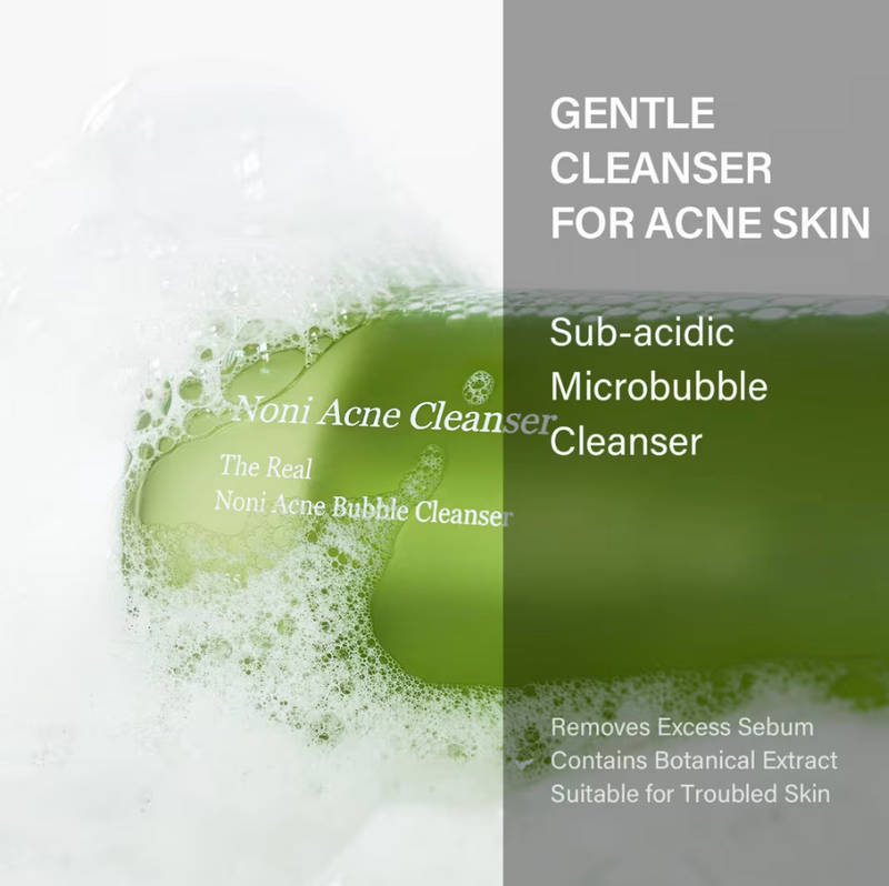 Celimax The Real Noni Acne Bubble Cleanser | Low pH Foaming Cleanser | 155ml