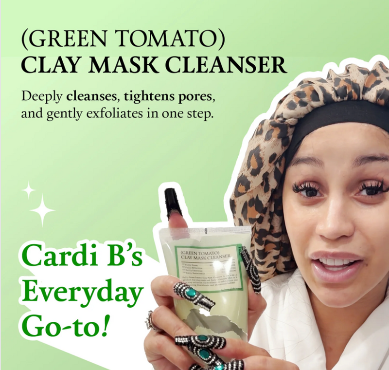 Fully Green Tomato Clay Mask Cleanser | 2-in-1 Clay Mask & Cleanser | 120ml