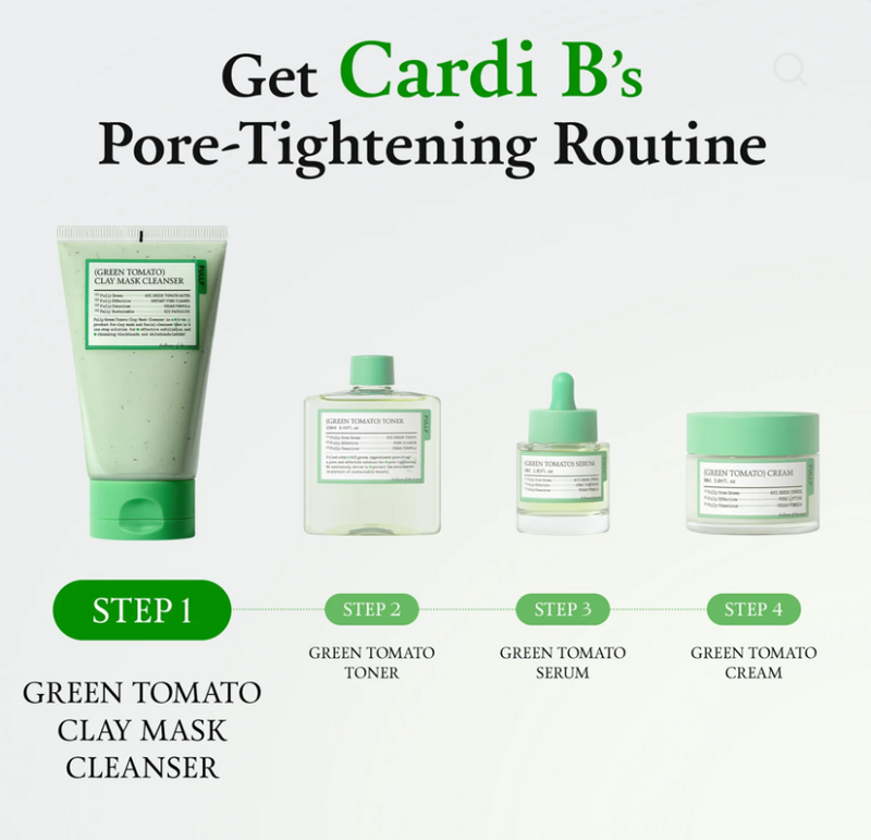 Fully Green Tomato Clay Mask Cleanser | 2-in-1 Clay Mask & Cleanser | 120ml
