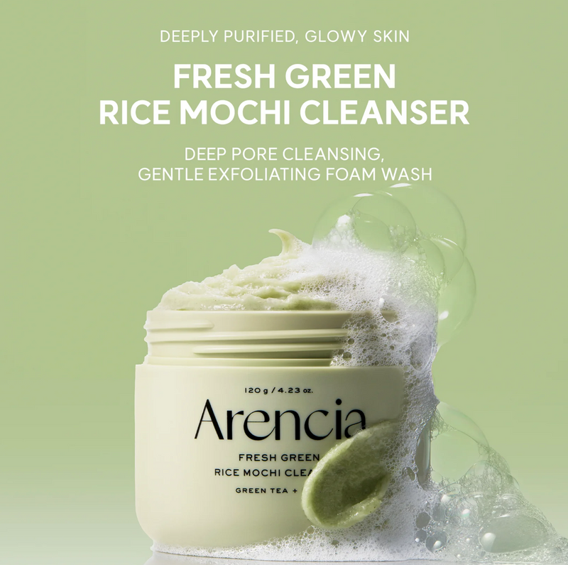 Arencia Fresh Green Rice Mochi Cleanser | Hydrating Rice Cleanser | 120g