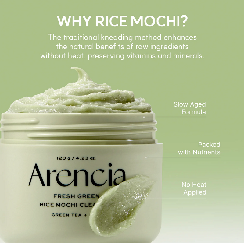 Arencia Fresh Green Rice Mochi Cleanser | Hydrating Rice Cleanser | 120g